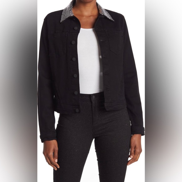 NWOT L’AGENCE Celine Crystal Embellished Collar Shacket - Picture 2 of 6